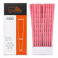 CÔNES PRÉ-ROULÉS DOGWALKER (70mm) - ROUGE PASTEL - BOÎTE DE 1000 CÔNES
