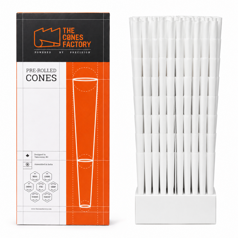 98mm Standard French White Paper M W Filter Cones