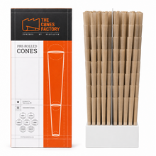 109mm King Size Unrefined Brown Paper M W Filter Cones