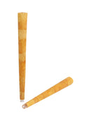 109MM HAND ROLLED GLASS TIPS CONE - YELLOW ROSE PETALS - BOX OF 150 CONES - The Cones Factory