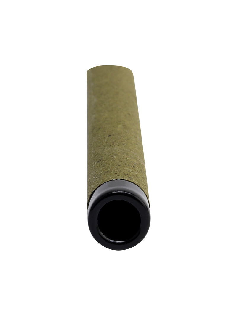 HAND ROLLED CERAMIC TIPS TUBES - GREEN HEMP WRAPPER - BOX OF 150