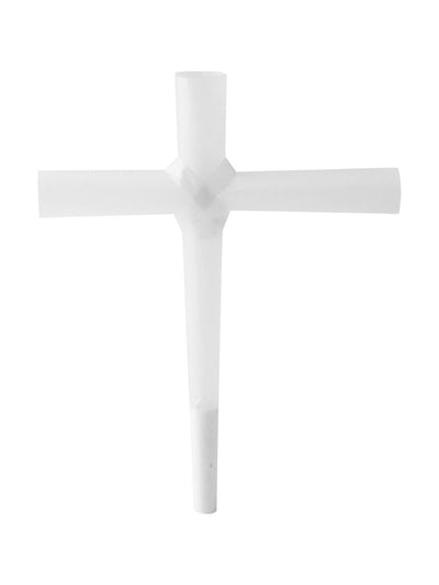 KING SIZE 109MM CROSS CONE - FRENCH WHITE - BOX OF 8 CONES - The Cones Factory