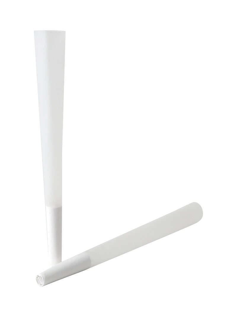 CÔNES PRÉ-ROULÉS STANDARD (98MM) - Blanc Français - POT DE 50 CÔNES
