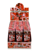 1 - 1/4 (84MM) PRE ROLLED CONES - 100% ORGANIC HEMP - 6 PACK - BOX OF 180 CONES - The Cones Factory