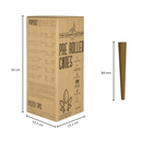 84MM (1 1/4 SIZE) BLUNT CONES, BOX OF 900 CONES, HEMP WRAPPER Green Hemp - The Cones Factory