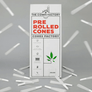 84MM (1 1/4 SIZE) PRE ROLLED CONES, BOX OF 900 CONES, FRENCH WHITE - The Cones Factory