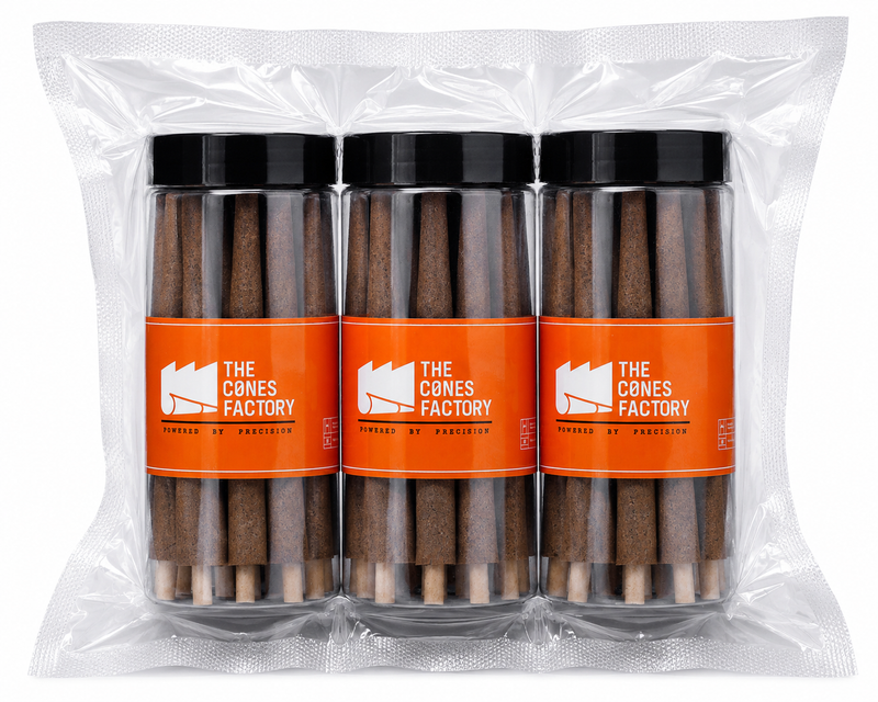 70mm Dogwalker Brown Hemp Wrap Blunt M W Filter Cones Jars