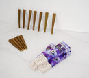 84MM (1 1/4 SIZE) BROWN HEMP WRAP CONES - 6 PACK - BOX OF 180 CONES - The Cones Factory