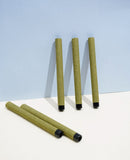 HAND ROLLED CERAMIC TIPS TUBES - GREEN HEMP WRAPPER - The Cones Factory