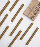 HAND ROLLED CERAMIC TIPS TUBES - BROWN HEMP WRAPPER - The Cones Factory