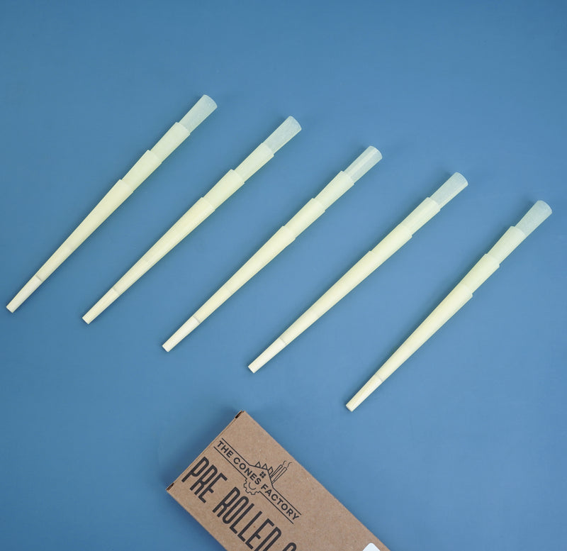 STANDARD 98MM PRE ROLLED CONES - MELLOW YELLOW - BOX OF 800 CONES