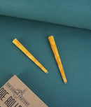 109MM HAND ROLLED GLASS TIPS CONE - YELLOW ROSE PETALS - BOX OF 150 CONES - The Cones Factory
