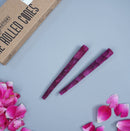 109MM HAND ROLLED GLASS TIPS CONE - RED ROSE PETALS - BOX OF 150 CONES - The Cones Factory