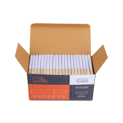 Cosmic Clear Tubes - Wooden Pinch Filter - Dia 11mm 150 Tubes/Pack - The Cones Factory