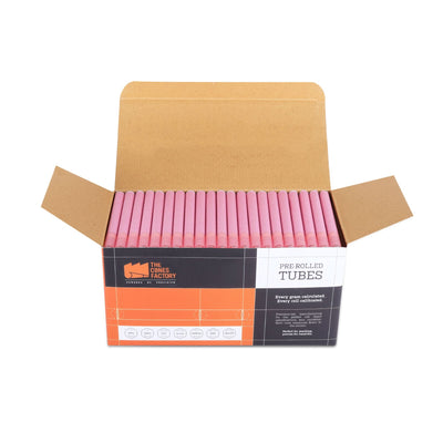 Pastel Red Tubes - Glass Filter - Dia 9mm 170 Tubes/Pack - The Cones Factory