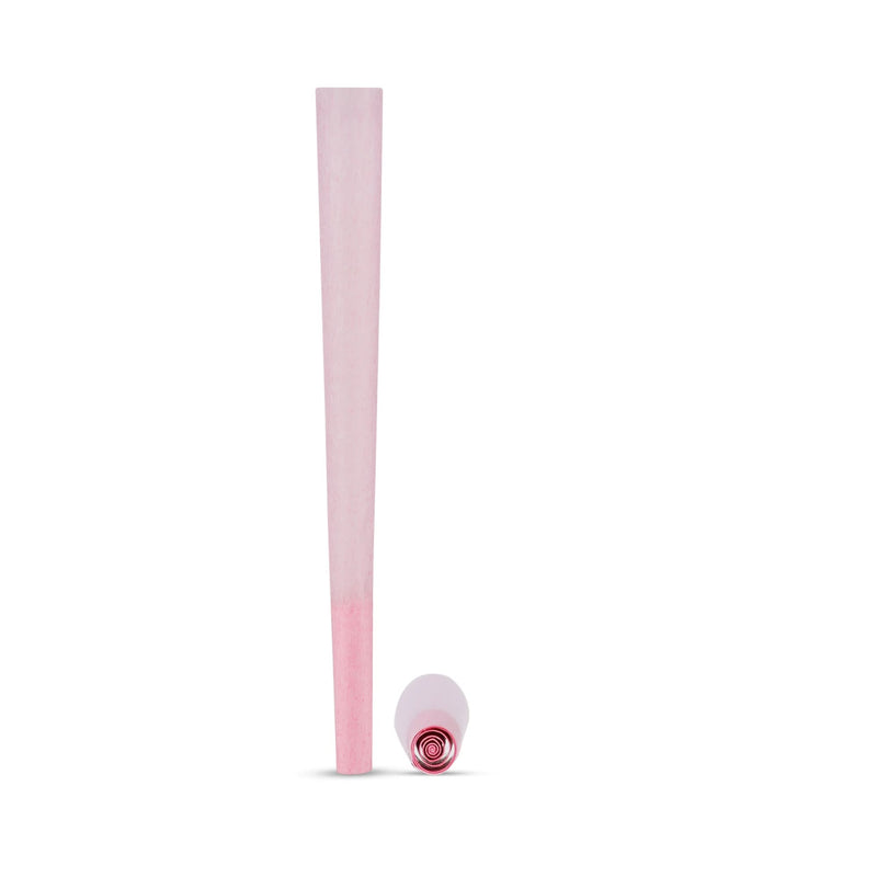 Blush Pink Cones with Spiral Filter Tip - The Cones Factory
