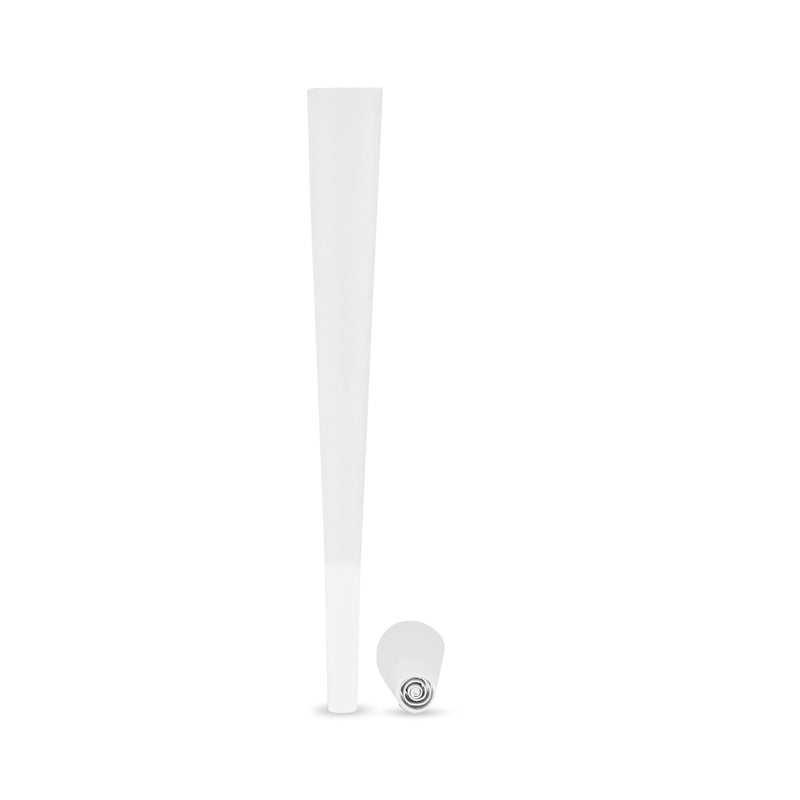French White Cones with Spiral Filter Tip - The Cones Factory