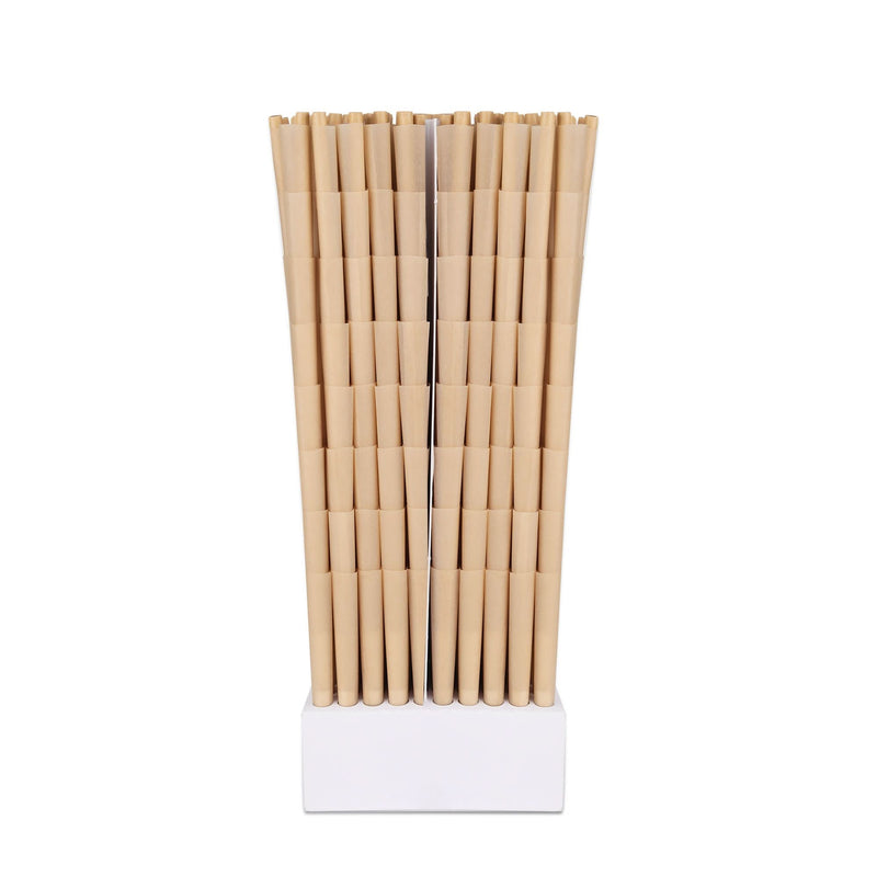 Unrefined Brown Cones with Spiral Filter Tip - The Cones Factory
