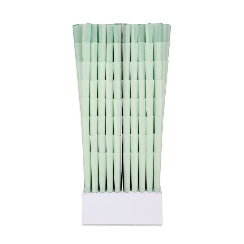 Light Green Cones with Spiral Filter Tip - The Cones Factory