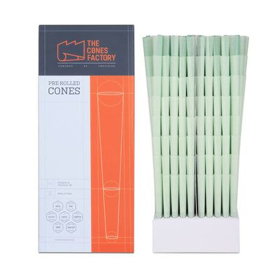Light Green Cones with Spiral Filter Tip - The Cones Factory