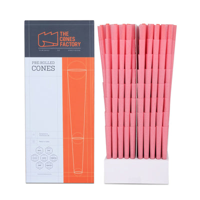 Pastel Red Cones with Spiral Filter Tip - The Cones Factory