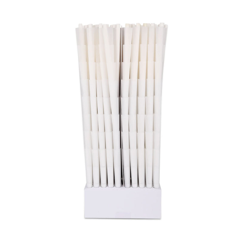 French White Cones with Spiral Filter Tip - The Cones Factory