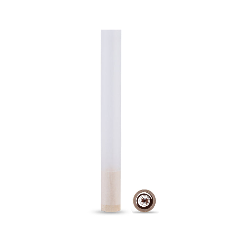 109 mm handgerollte Spiralfilterröhren (9 mm Durchmesser) – französisches weißes Papier – 170 Röhren/Packung