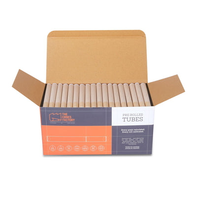 Unrefined Brown Tubes - Cylindrical Wood Filter - Dia 9mm 170 Tubes/Pack - The Cones Factory