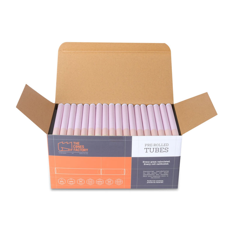 Blush Pink - Cylindrical Wood - Dia 11mm 150 Tubes/Pack - The Cones Factory