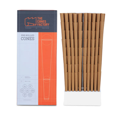 Hand Rolled Cones with Spiral Filter Tips - Hemp Wrapper - 900 Cones/Pack - The Cones Factory