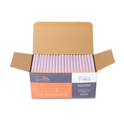 Blush Pink Tubes - Spiral Filter - Dia 11mm 150 Tubes/Pack - The Cones Factory