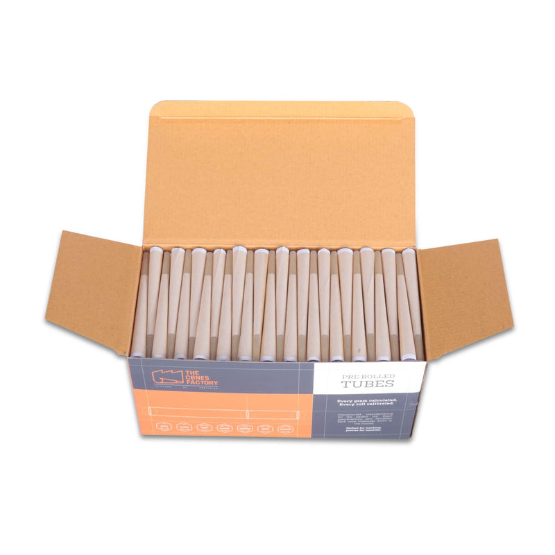 Unrefined Brown Conical Glass Filter 150 Cones/Pack - The Cones Factory