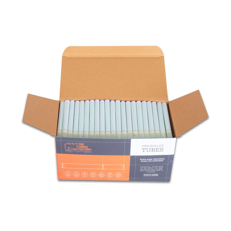 Light Green Tubes - Glass Filter - Dia 11mm 150 Tubes/Pack - The Cones Factory