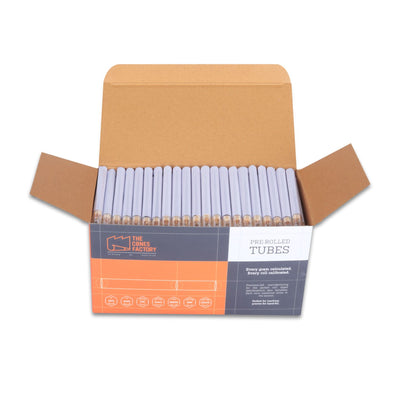 Cosmic Clear Tubes - Glass Filter - Dia 11mm 150 Tubes/Pack - The Cones Factory