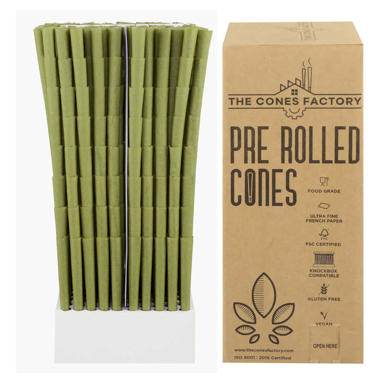 King Size Pre-Rolled Cones  Organic Hemp Paper Pre-Rolled Cones