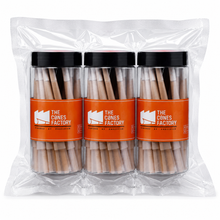 84mm (1-1/4) Unrefined Brown Paper M W Filter Cones Jars