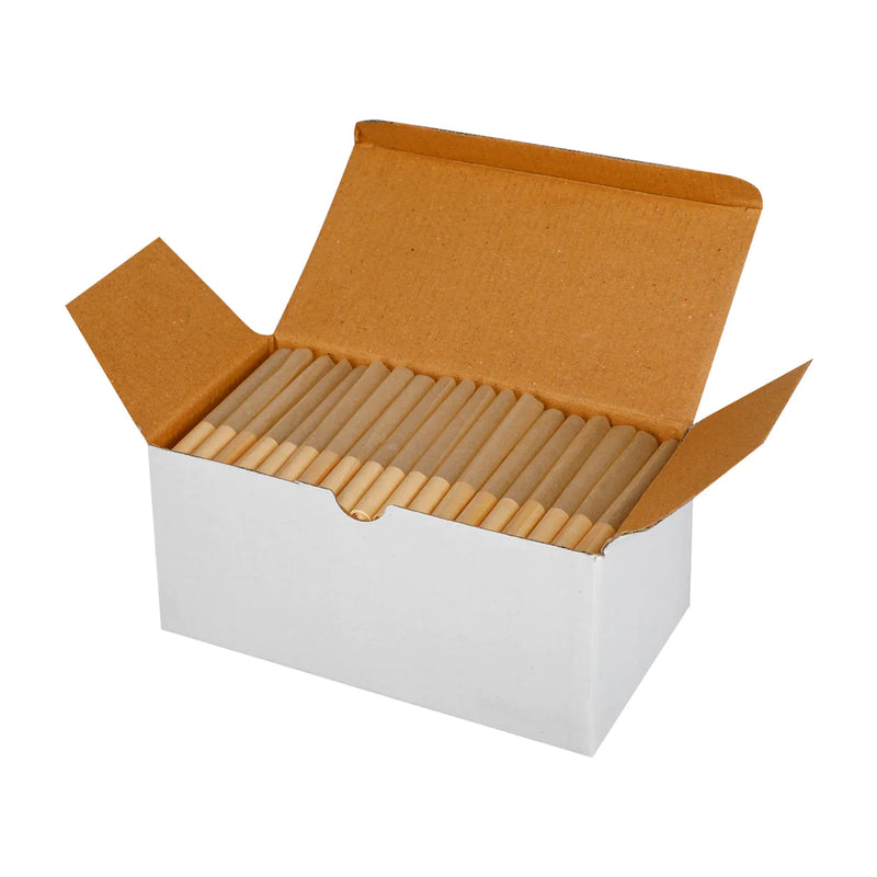 Box of 109MM hand rolled hemp cigarette tubes