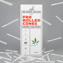98MM REEFER PRE ROLLED CONES, BOX OF 1000 CONES, FRENCH WHITE - The Cones Factory