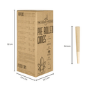 84MM (1 1/4 SIZE) PRE ROLLED CONES, BOX OF 900 CONES, 100% HEMP - The Cones Factory