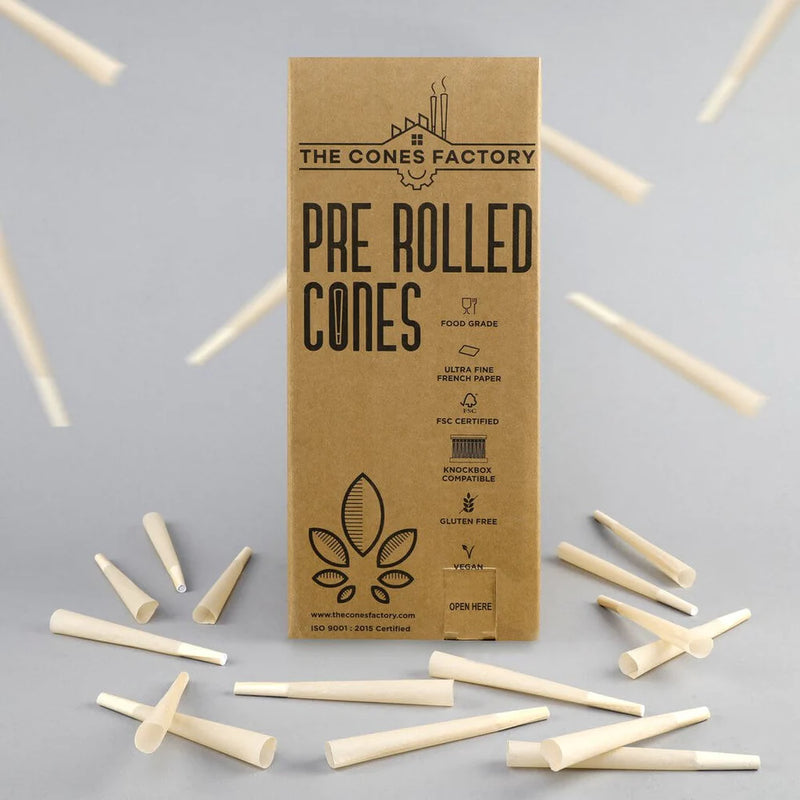 Pre rolled cones package and cones