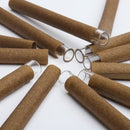 Hand Rolled Tubes with Glass Filter Tips - Hemp Wrapper Brown Hemp - The Cones Factory