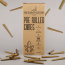 98MM BLUNT CONES, BOX OF 800 CONES, HEMP WRAPPER Brown Hemp - The Cones Factory