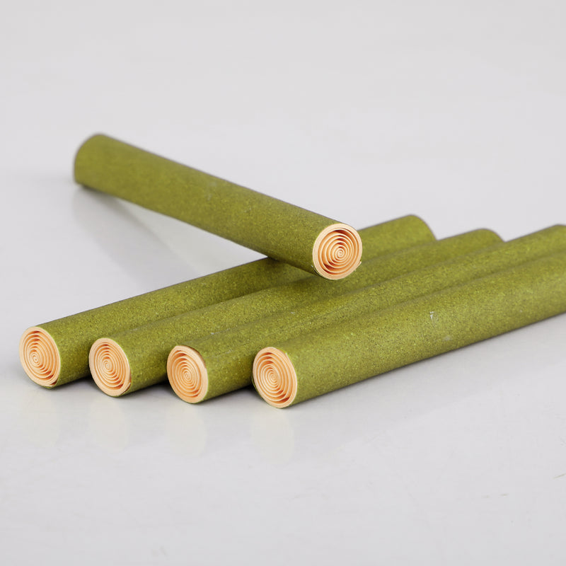 109mm Hemp Wrap Blunt Tubes, Pack of 200 Green Hemp
