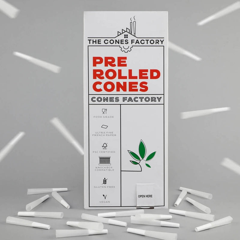 70mm Little Pre Rolled Cones - French White - 1000