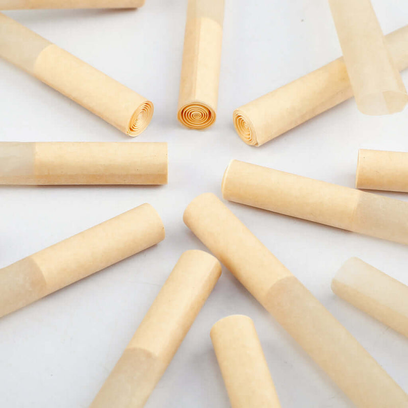 84MM HAND ROLLED TUBES- HIMALAYAN TAN PAPER - 170 TUBES/ PACK
